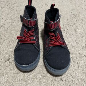 Kids light up Black and Red Spiderman High-Top Sneakers